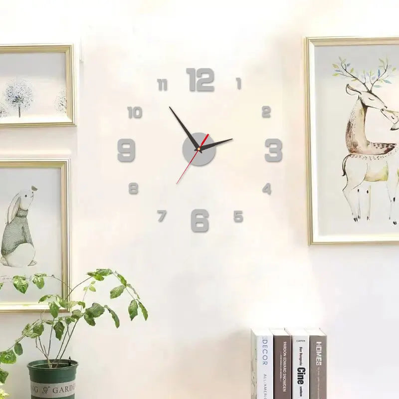 3D Orologio  senza cornice fai da te appeso a parete