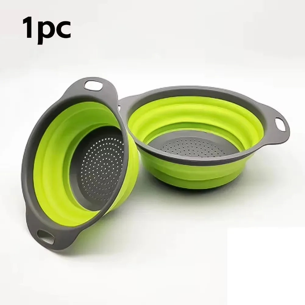 Scolapasta pieghevole in silicone