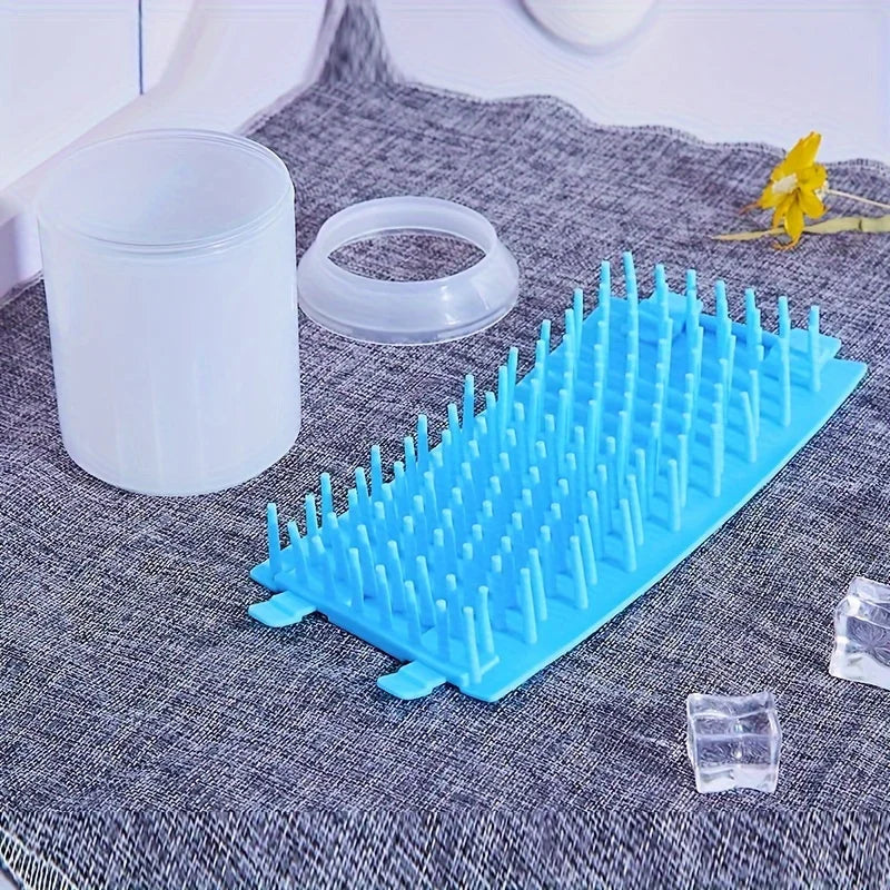 Tazza detergente per zampe di animali Pettini in silicone morbido Portatile