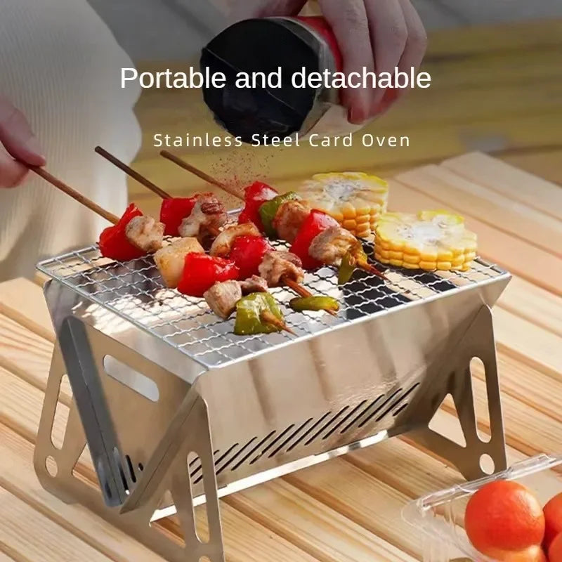 Barbecue pieghevole portatile Multifunzione in acciaio inossidabile