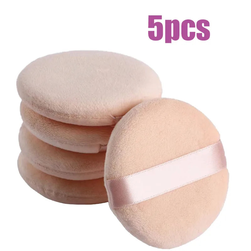 5-40 pezzi Round Facial Powder Spugnetta portatile morbida cosmetico puff per l’applicazione del trucco
