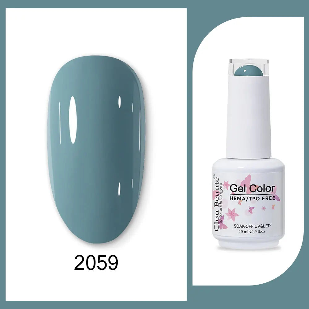 CLOU BEAUTÈ  15/10ml Semipermanente Gel Smalto Unghie 400 colori disponibili