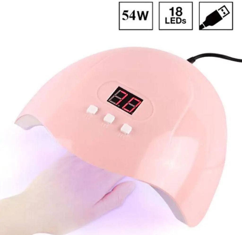 YIKOOLIN UV LED Lampada Set di strumenti professionali per unghie con 20000RPM