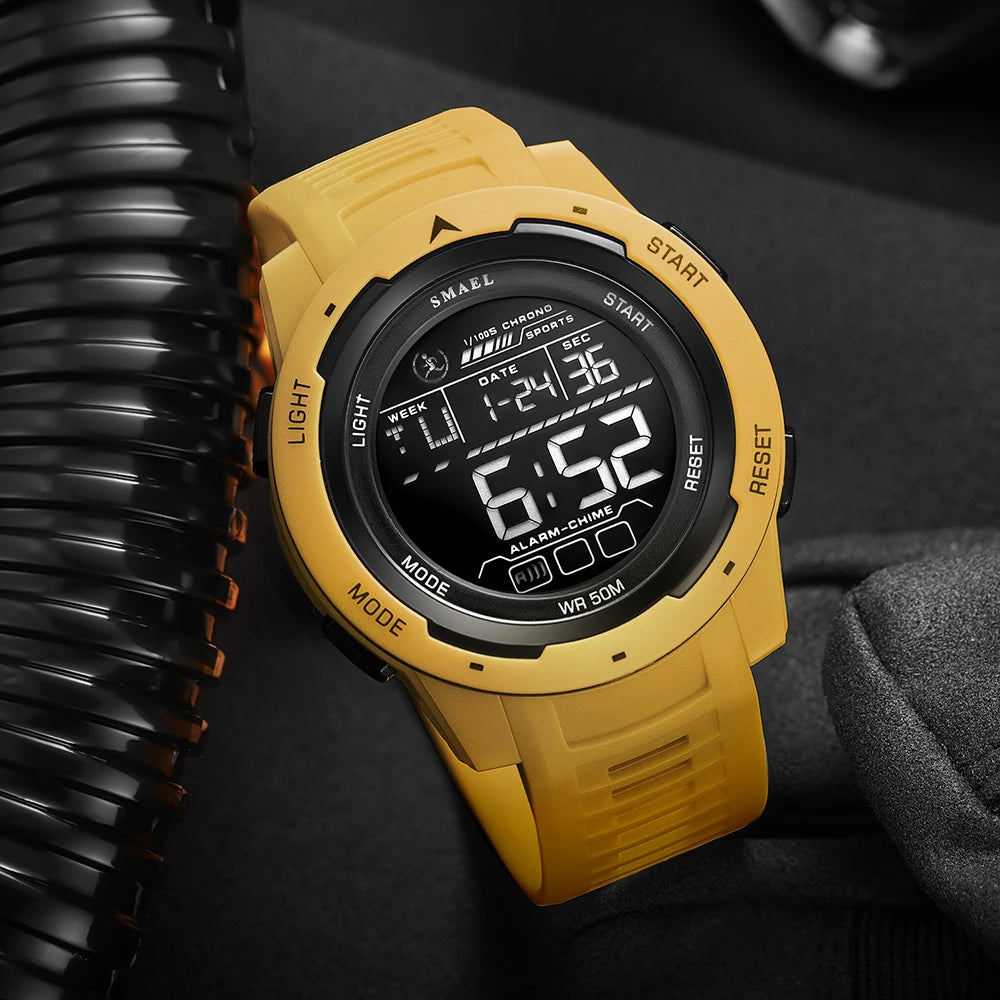 SMAEL Orologi da polso sportivi a LED Orologio impermeabile da uomo
