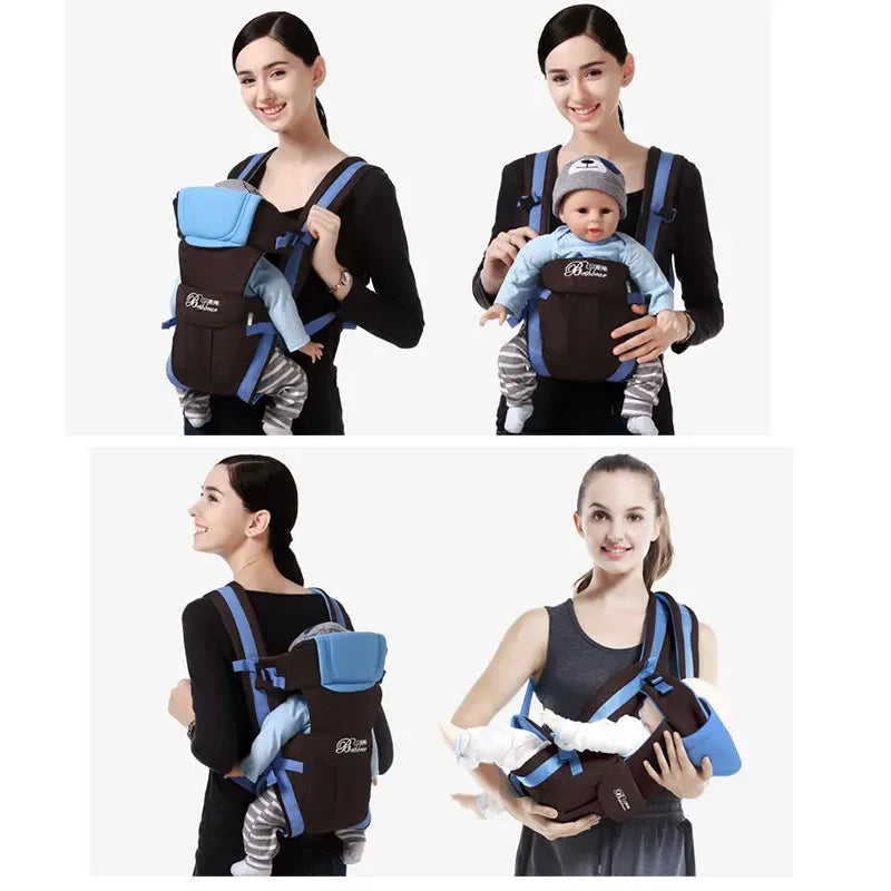 Marsupio per bambini, marsupio ergonomico 4 in 1 regolabile