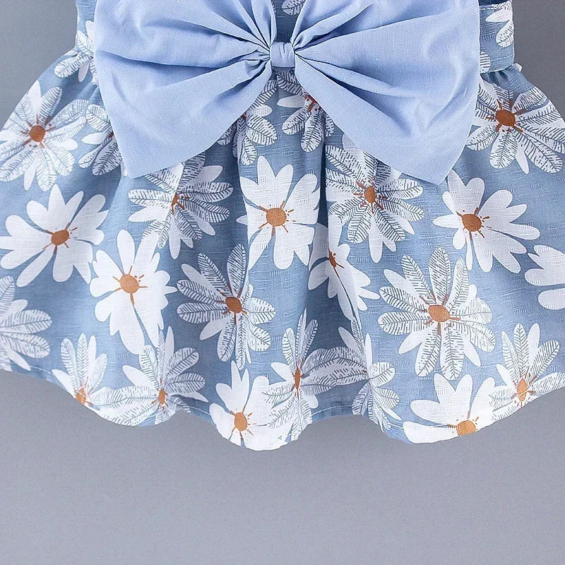 Vestito estivo Sweet Princess Dress con fiocco 0-3 anni