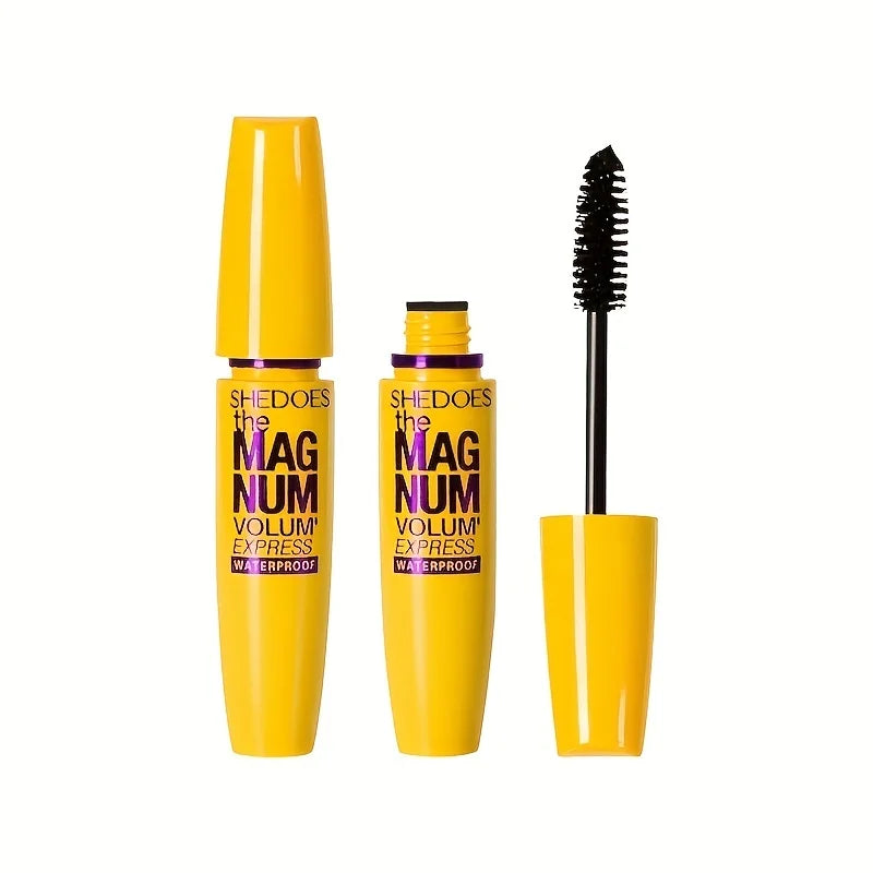 Mascara nero 4D Ispessimento, allungamento, arricciatura, mascara in fibra liquida impermeabile
