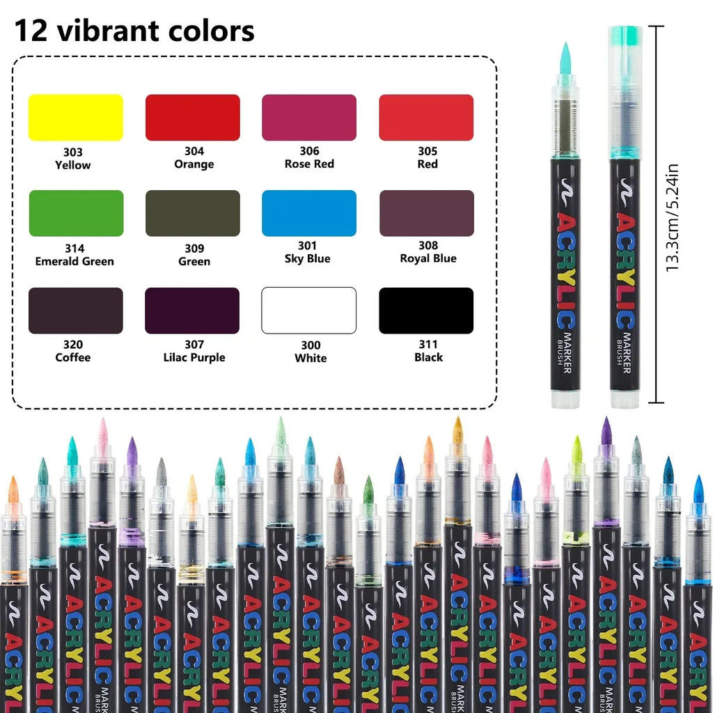 36-366 Colors Acrylic Set Waterproof Professional