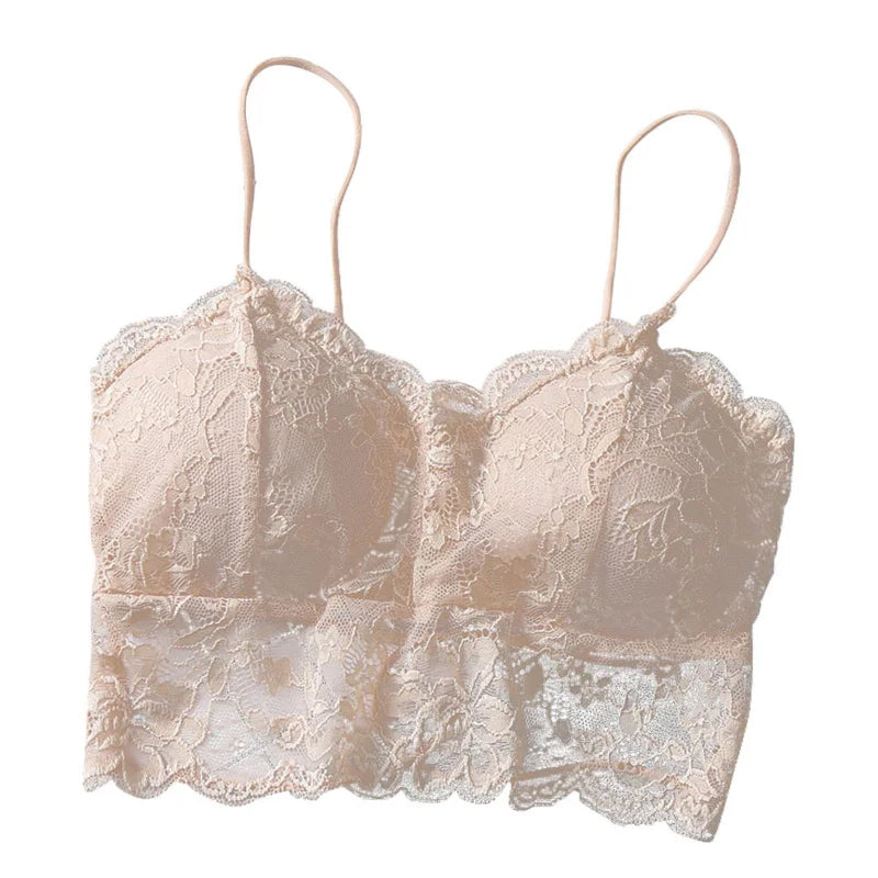 Top in Pizzo Sexy Senza maniche
