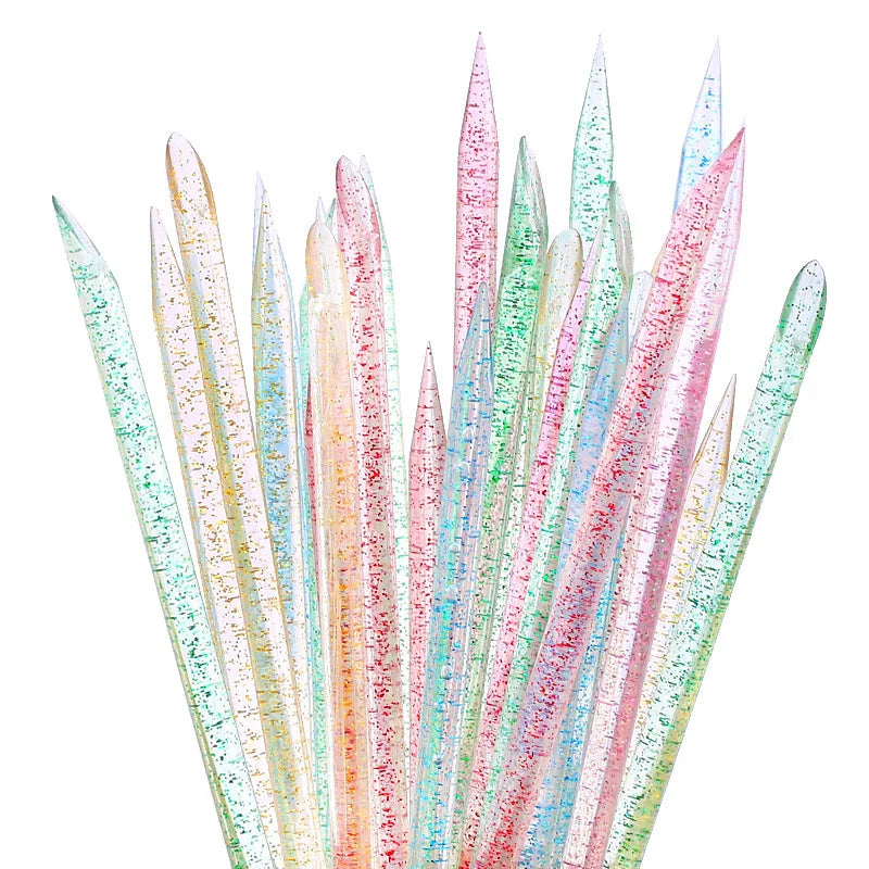 100 pezzi Nail Art Cuticle Pusher Riutilizzabile a doppia estremità Strumento professionale per la rimozione delle cuticole