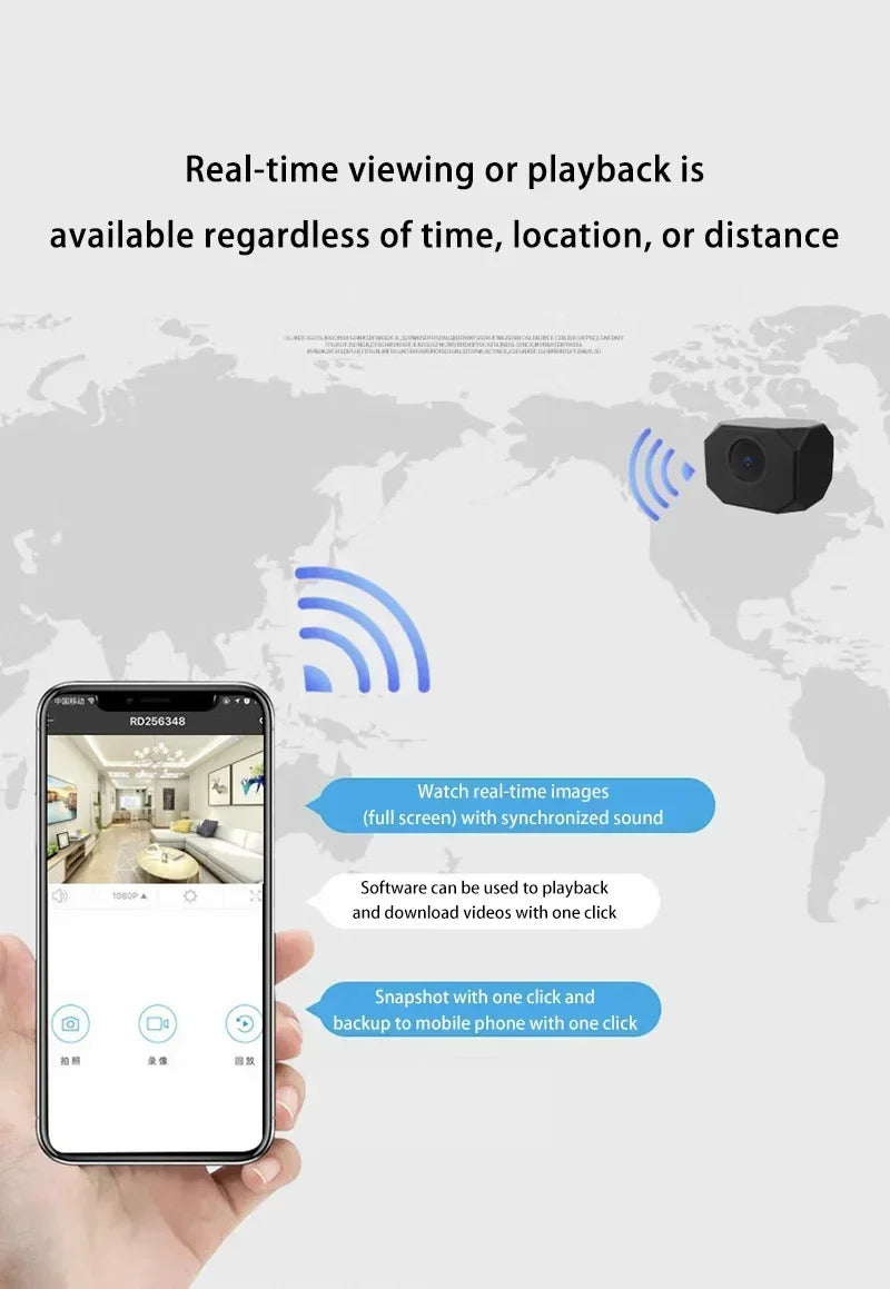 Telecamera di sicurezza WiFi 4K HD per la casa Mini Smart Indoor IP Surveillance con APP Remote Monitoring Portable Design 2026 NUOVO