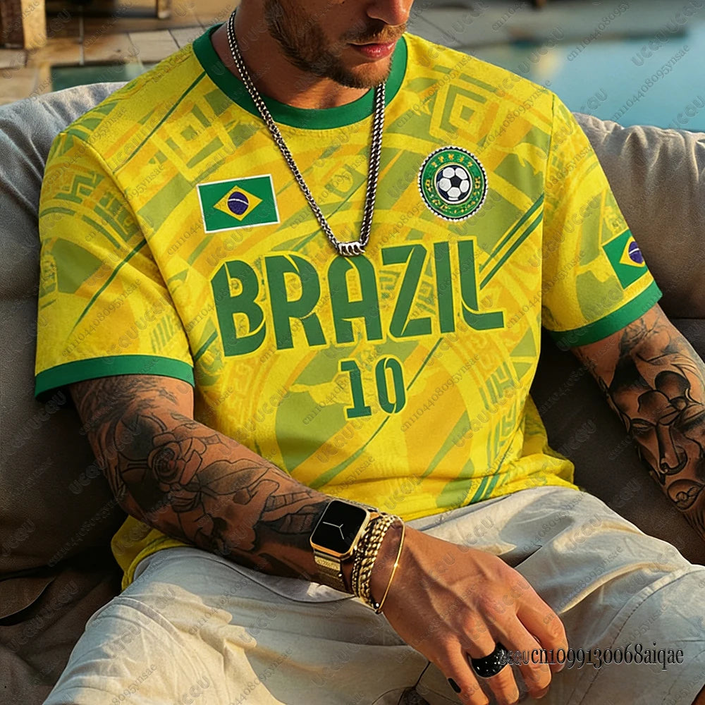 🇧🇷2026 T-shirt Brasil a maniche corte Top Quality vari colori