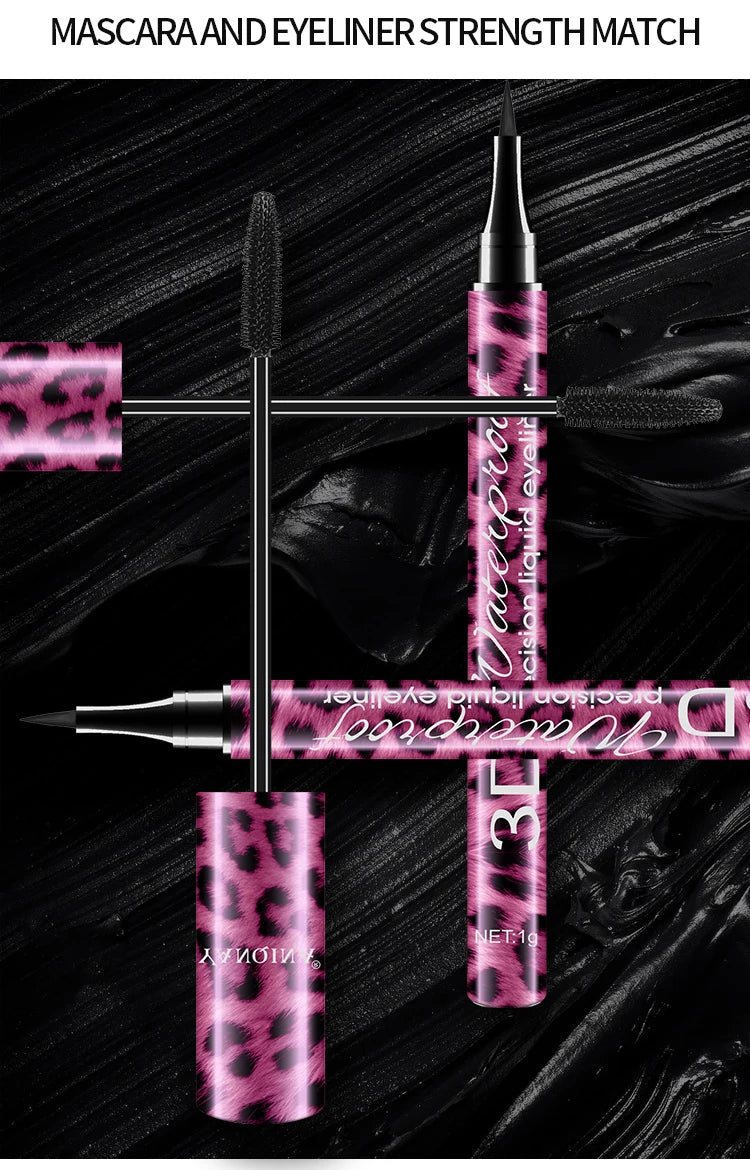 YANQINA Liquido Eyeliner Pencil 4D Impermeabile Mascara Set Cosmetici