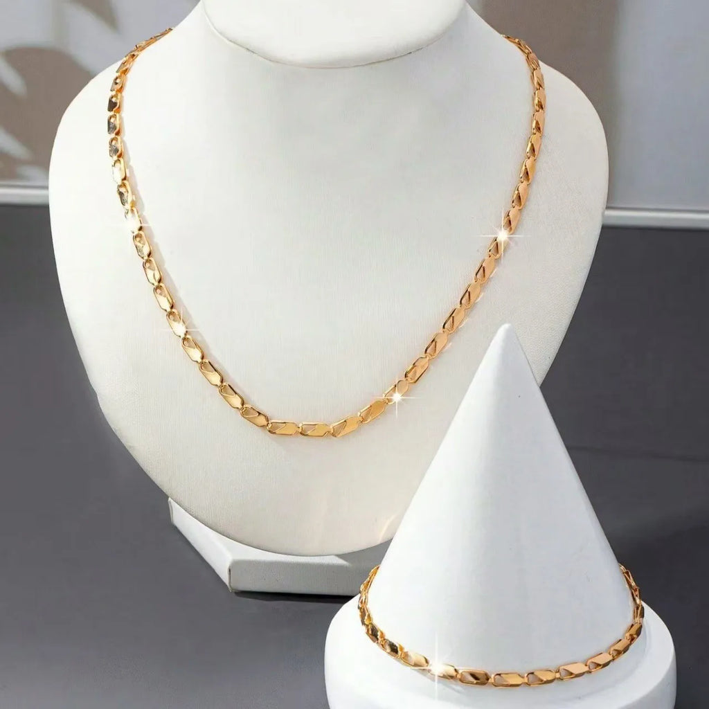 set collana e bracciale da donna lussuosi e alla moda