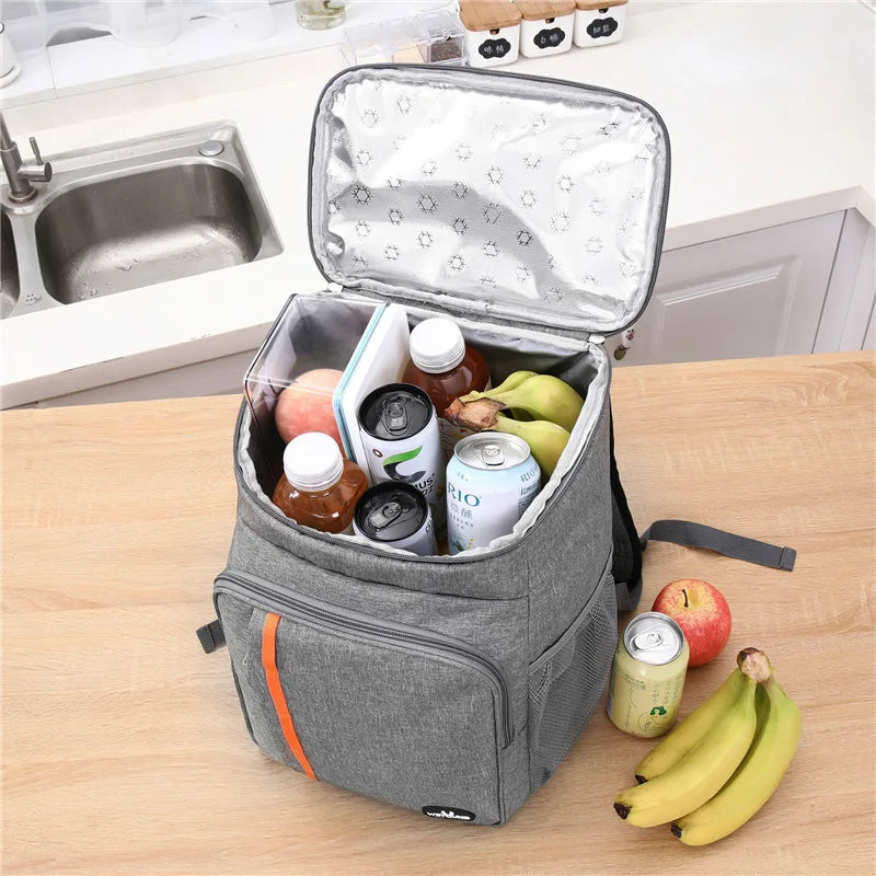 18L Borsa per il pranzo termica portatile per alimenti Resistente impermeabile Cooler Custodia isolata per il  ghiaccio