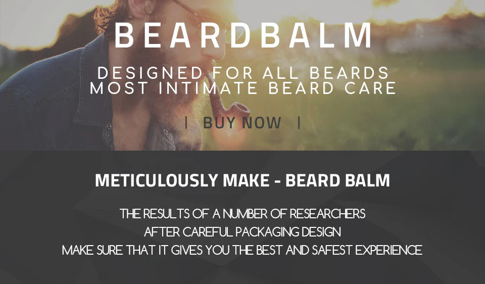 Balsamo naturale per barba Cera per la crescita della barba Olio per gli uomini Idratante Lisciante Barba Styling Professional