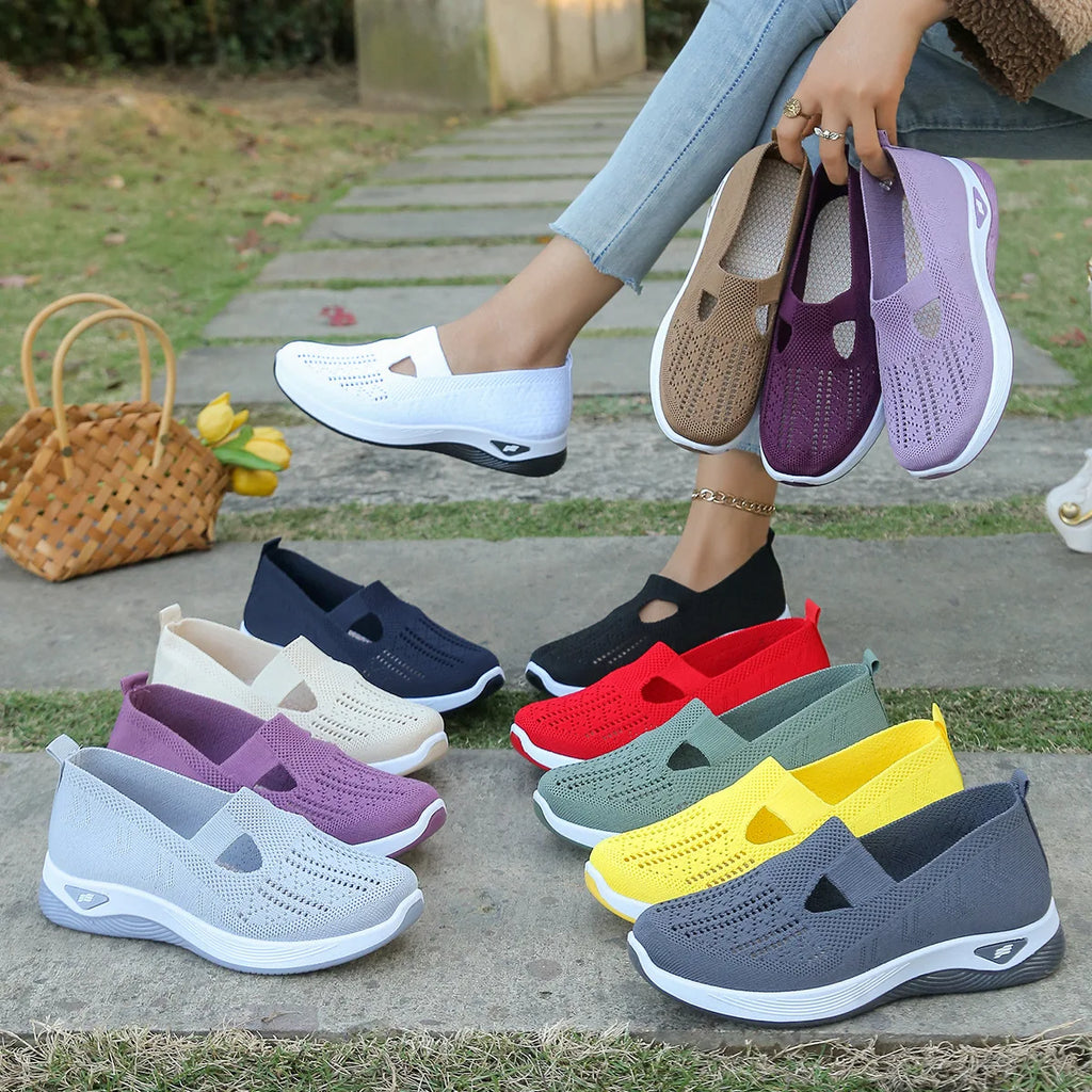 Scarpe sportive primaverili nuove da donna, alla moda, traspiranti, leggere, antiscivolo, resistenti all’usura,