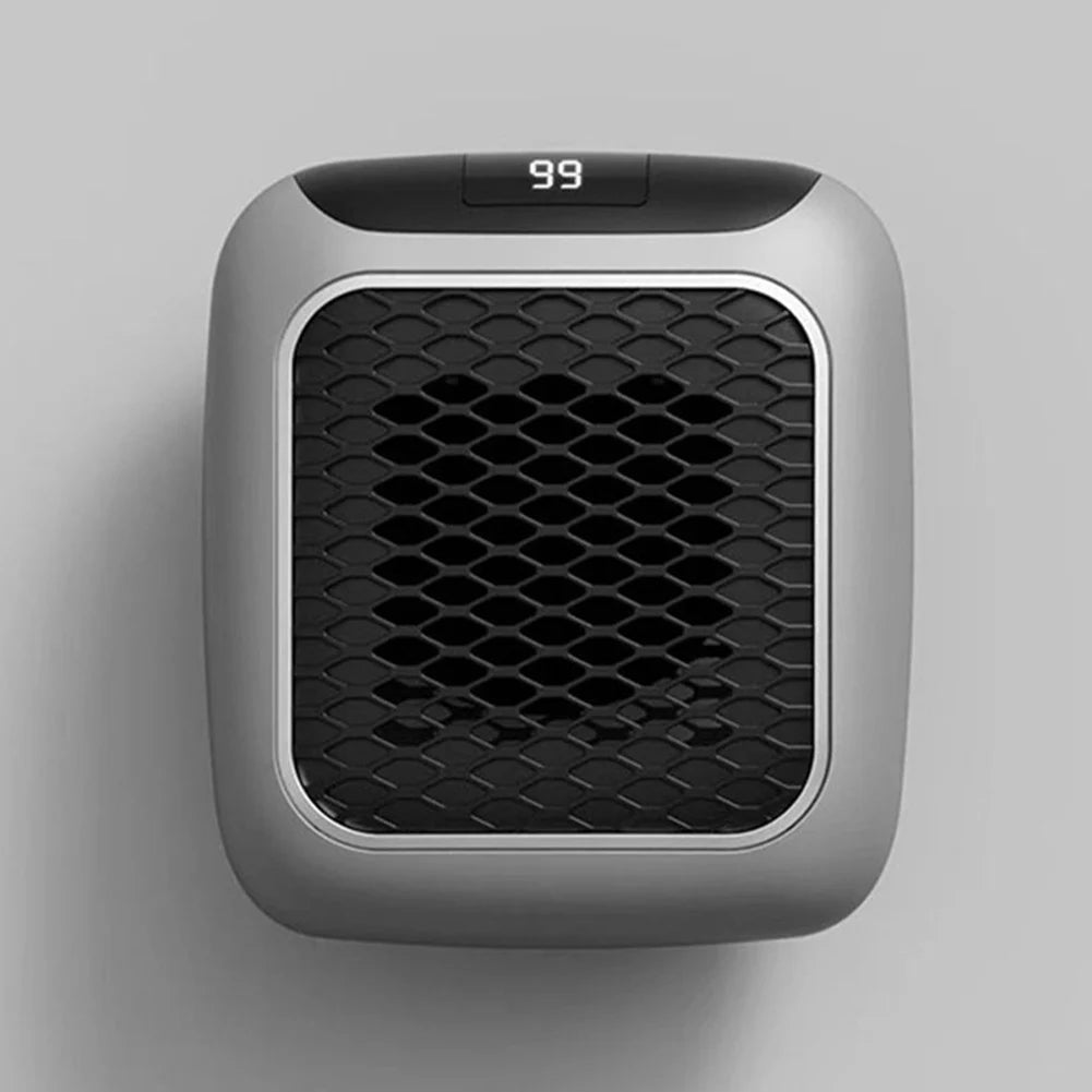 Riscaldatore elettrico portatile Presa a parete Piccolo riscaldatore con termostato regolabile, timer programmabile di 12 ore, spegnimento automatico