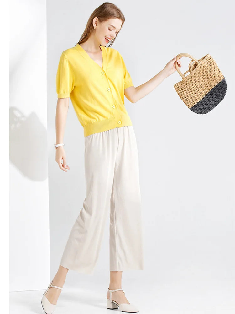 Pantaloni a gamba larga da donna
