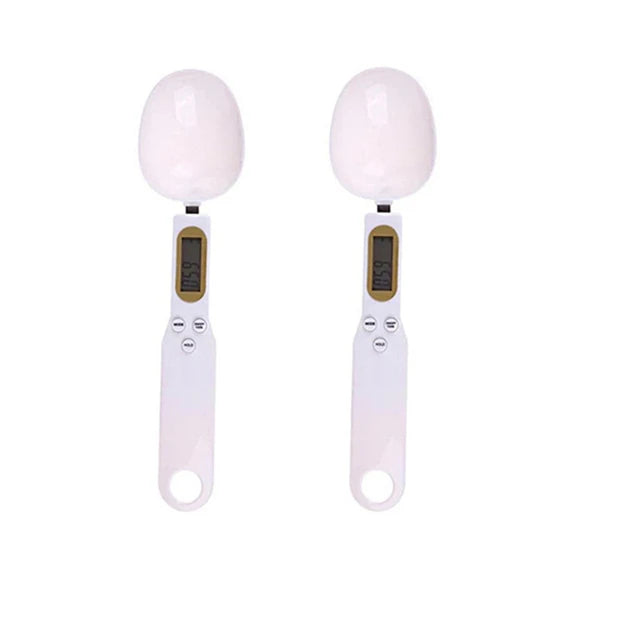 Mini Bilancia a cucchiaio Bilancia da cucina digitale, 0,1-500g, Cucchiaio di misura del peso per Farina, Latte, Caffè in polvere,