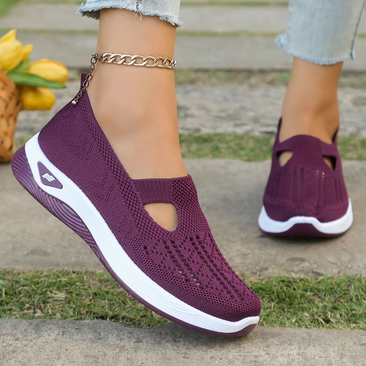 Scarpe sportive primaverili nuove da donna, alla moda, traspiranti, leggere, antiscivolo, resistenti all’usura,