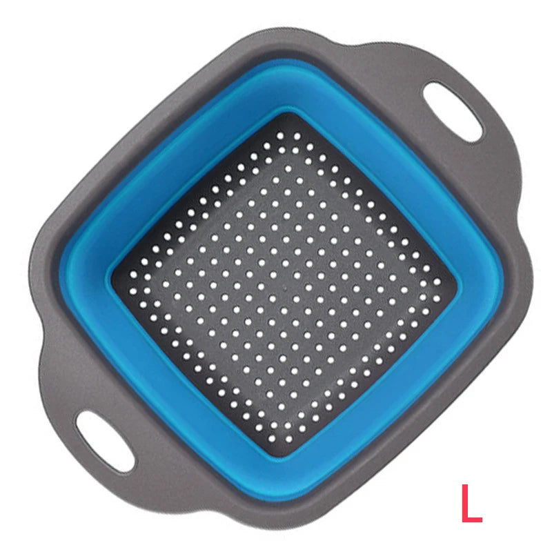 Scolapasta Quadrato Pieghevole in Silicone Cucina