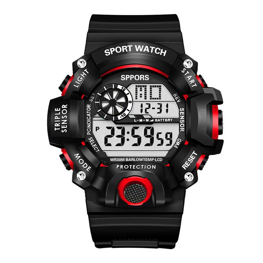 Orologio da uomo Multifunzionale Impermeabile Allarme luminoso