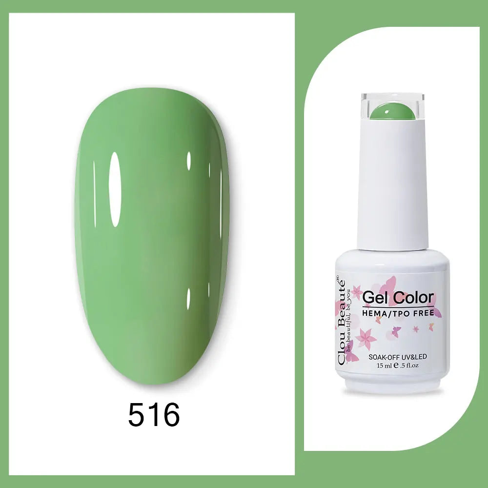 CLOU BEAUTÈ  15/10ml Semipermanente Gel Smalto Unghie 400 colori disponibili
