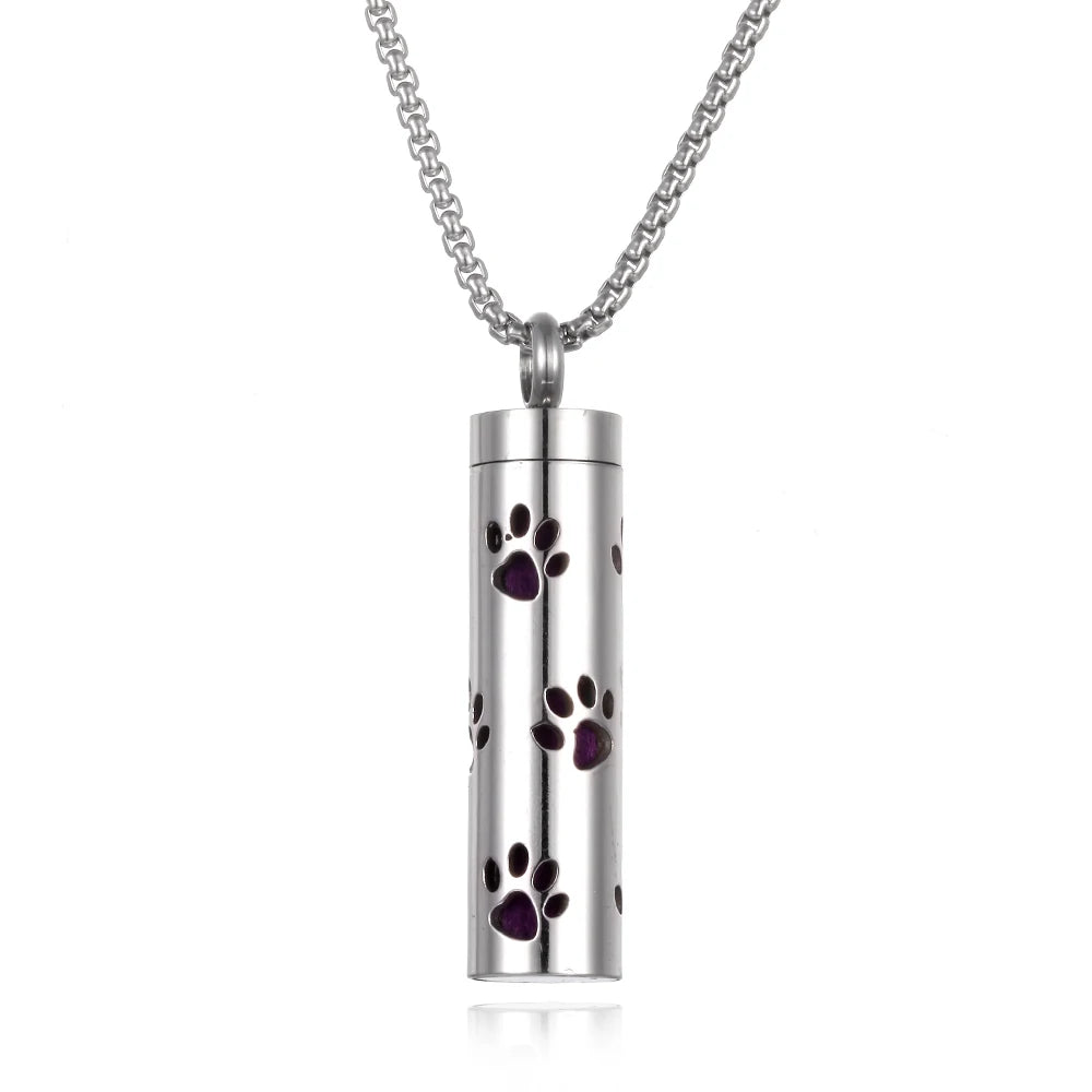 Collana con diffusore di olio essenziale Collana profumata in acciaio inossidabile