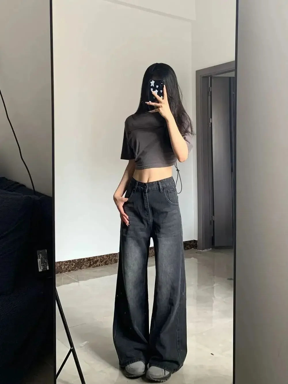Jeans a vita alta per donna