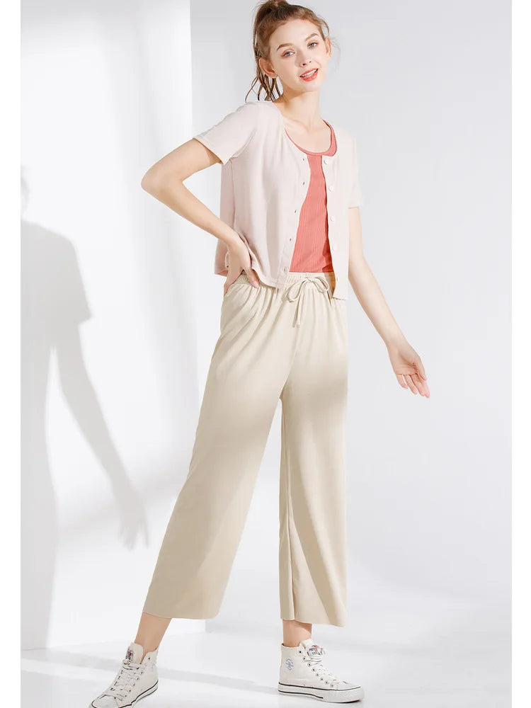Pantaloni a gamba larga da donna