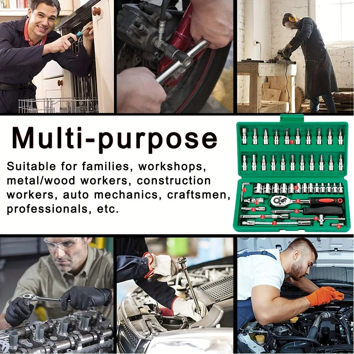 Kit di riparazione  Set di strumenti professionali, elementi essenziali per la manutenzione