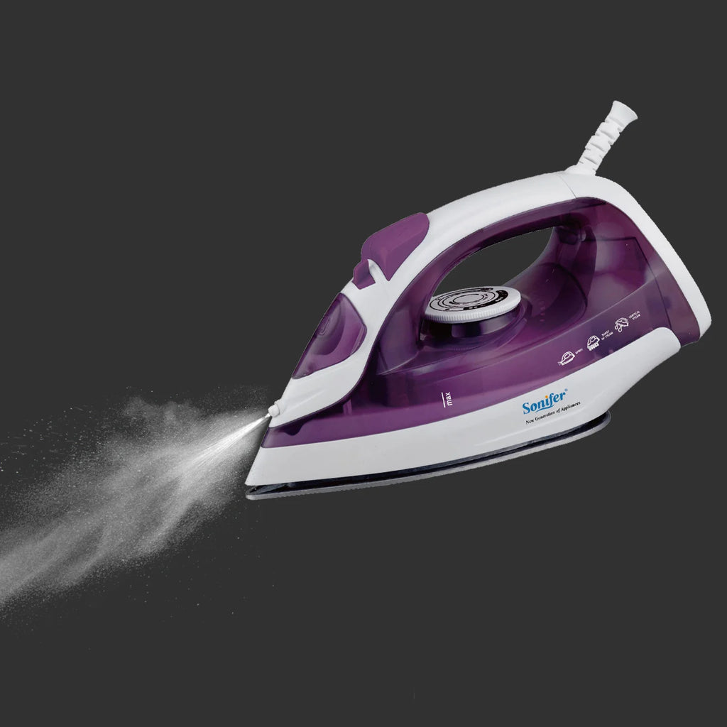 Sonifer Ferro da stiro elettrico Mini vapore portatile per indumenti Ferro da stiro a vapore per abbigliamento in ceramica regolabile