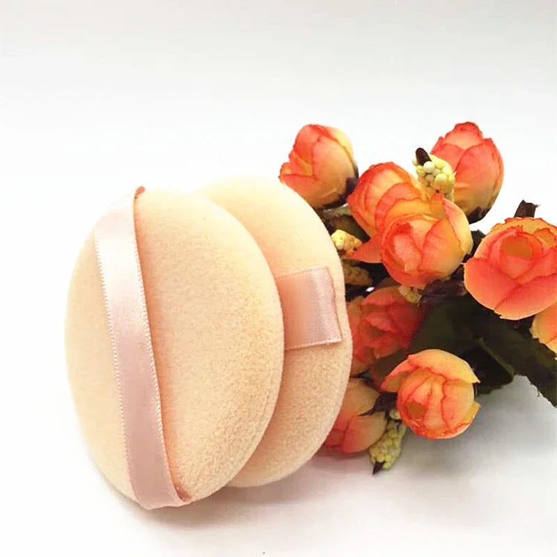 5-40 pezzi Round Facial Powder Spugnetta portatile morbida cosmetico puff per l’applicazione del trucco