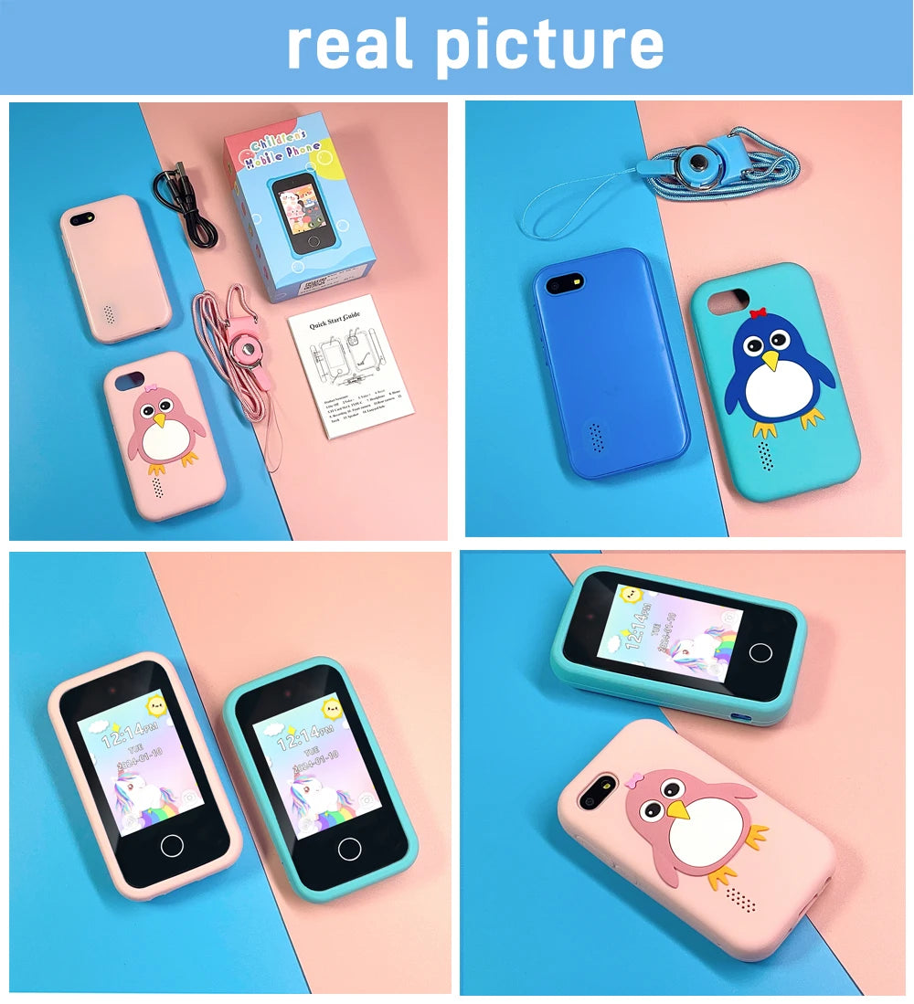 SmartPhone Fotocamera + Giochi Touch Screen+Lettore MP3 per bambini