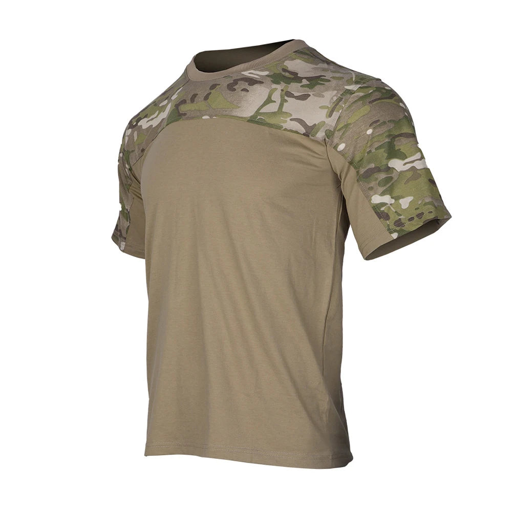 T-shirt tattica manica corta abbigliamento mimetico