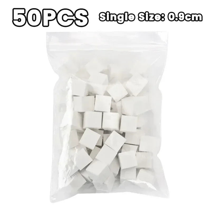 Mini spugna quadrata per nail art con 4 artigli + Set di afferratore in Multiuso vari set 50/100/150/200pz