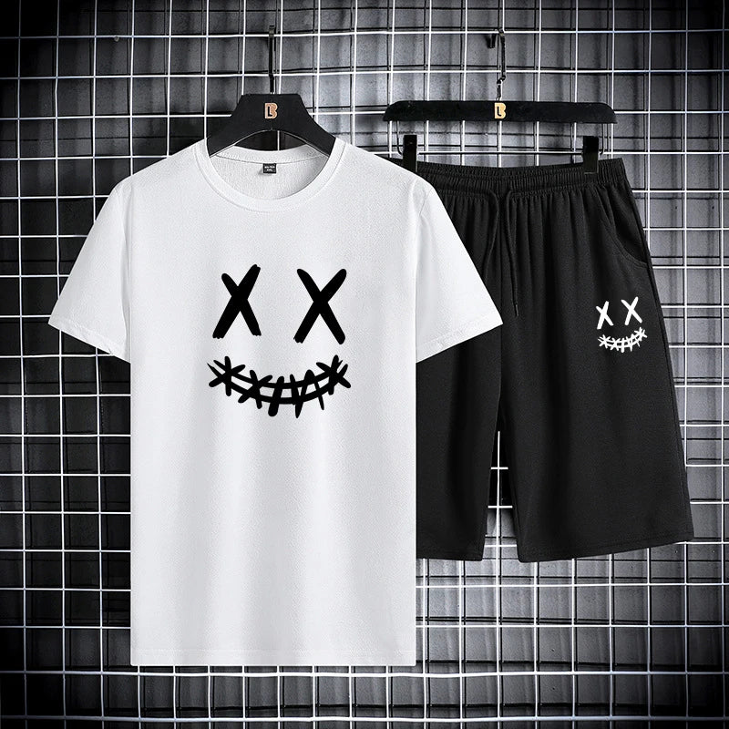 Set da Uomo T-shirt slim fit + pantaloncini