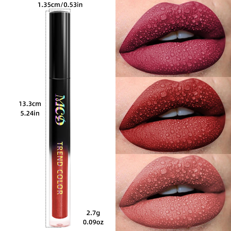Matte Velvet Lip Gloss Impermeabile Rossetto liquido