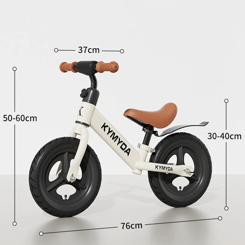 Bicicletta per bambini da 12 pollici Due in uno Senza pedali Sedile regolabile Telaio in acciaio per bambini da 1 a 6 anni Guida all’aperto