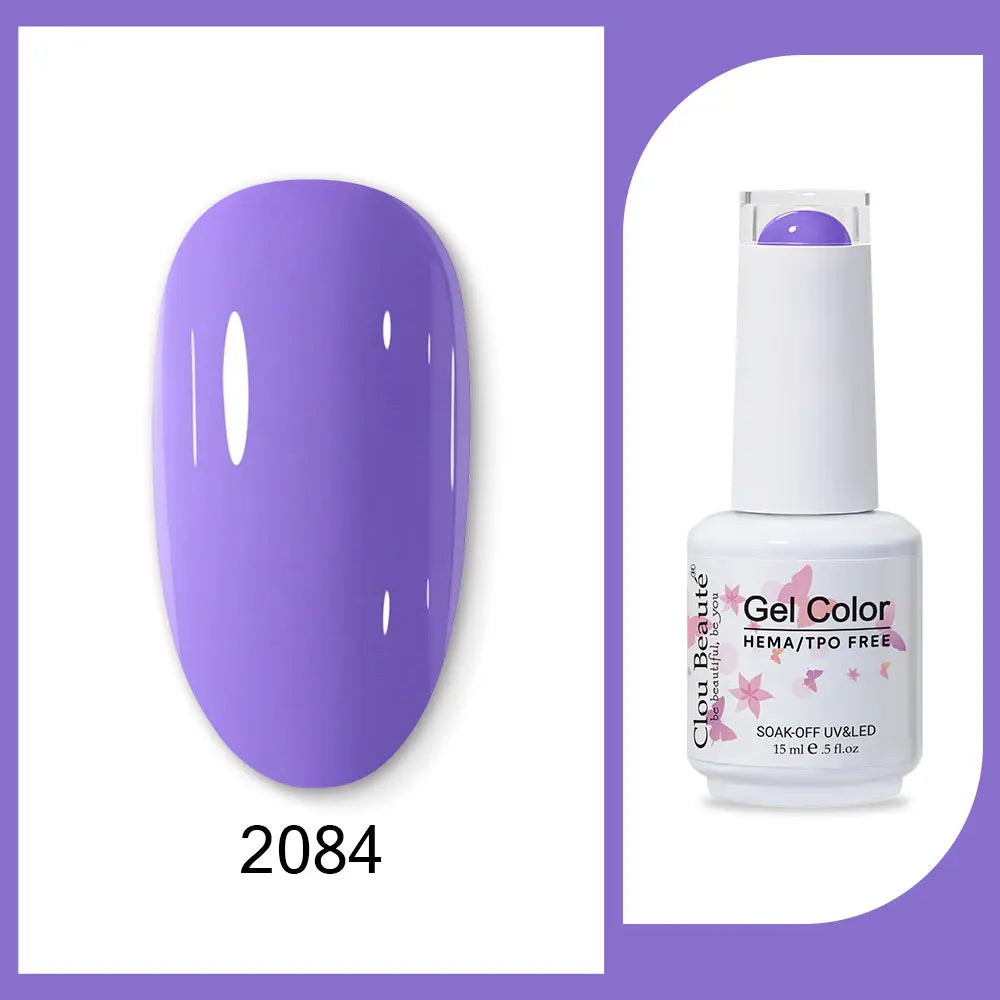 CLOU BEAUTÈ  15/10ml Semipermanente Gel Smalto Unghie 400 colori disponibili
