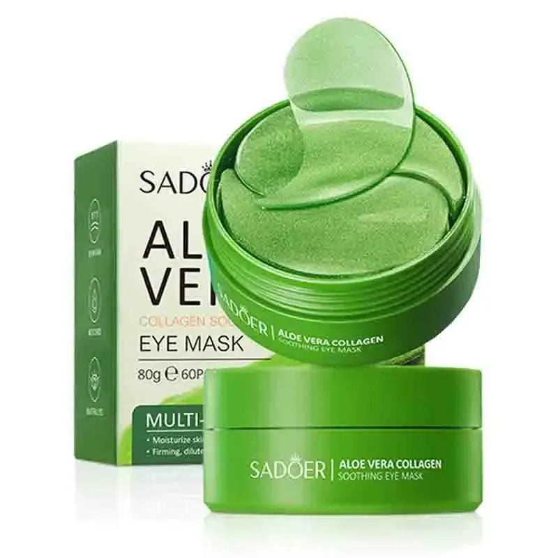 60 pz maschera per gli occhi ad aloe vera anti occhiaie, antirughe e per le borse