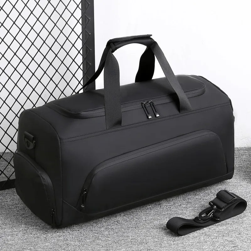 Borsa da palestra sportiva, borsa di grande capacità, borsone da viaggio portatile, multi-scomparto con contenitore per scarpe, perfetto per le vacanze, palestra