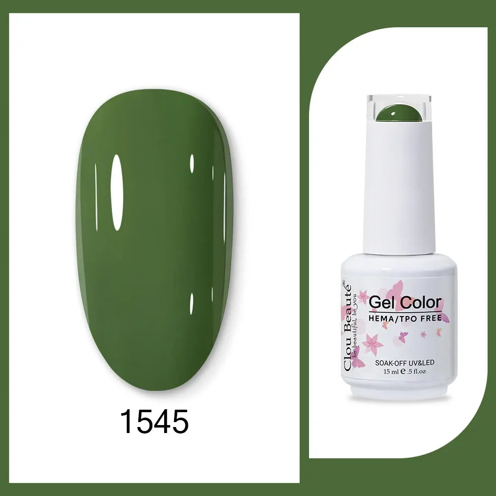 CLOU BEAUTÈ  15/10ml Semipermanente Gel Smalto Unghie 400 colori disponibili