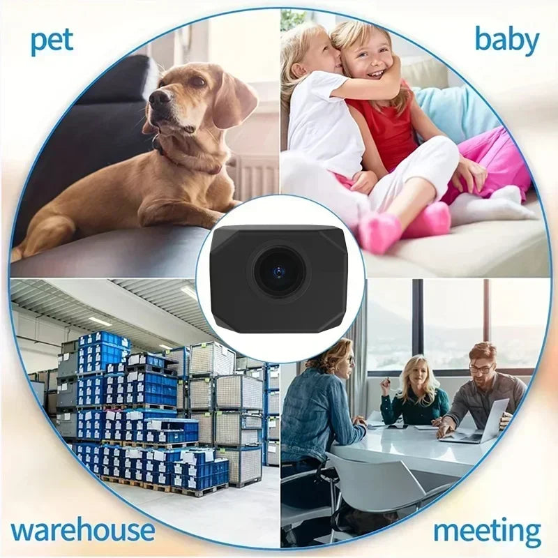 Telecamera di sicurezza WiFi 4K HD per la casa Mini Smart Indoor IP Surveillance con APP Remote Monitoring Portable Design 2026 NUOVO