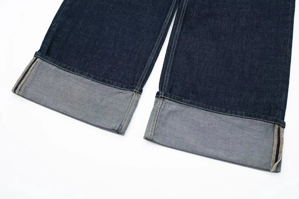 Set Casual Risvolto Manica Lunga Crop Giacca Bottoni Femminile Vintage Gamba Larga Jeans
