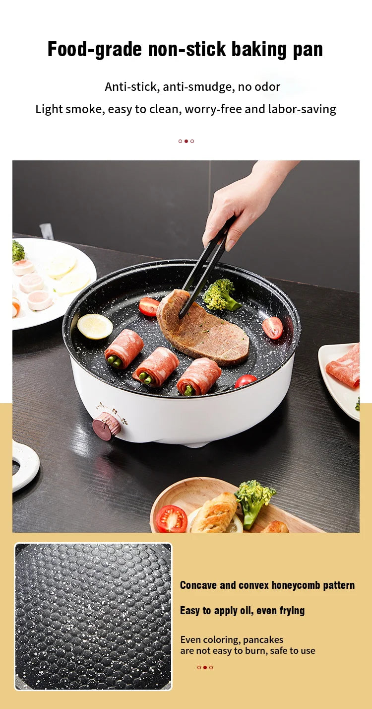MultiCooker Elettrico Padella Elettrica 220V Antiaderente