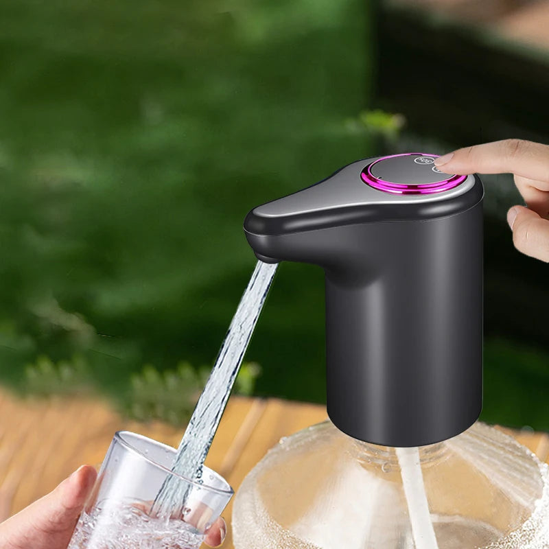 Distributore d’acqua elettrico, distributore automatico domestico intelligente per acqua in botte e purificata, ricarica USB