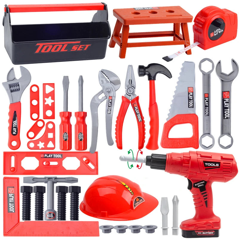 Set di attrezzi per bambini con trapano 55-68 Pz