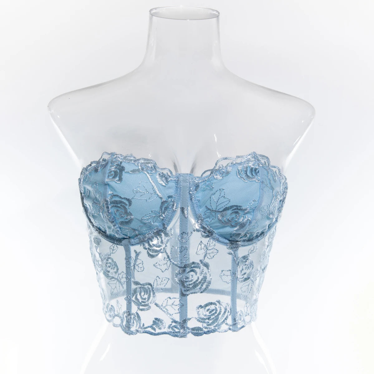 Yimunancy Crop Top senza spalline Donna Floreale